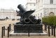 United Kingdom: The Siege of Cadiz Memorial, a French mortar mounted on a cast-iron Chinese dragon commemorating the lifting of the siege in 1812, Horse Guard's Parade, London