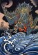 Utagawa Kuniyoshi (歌川 国芳, January 1, 1797 - April 14, 1862) was one of the last great masters of the Japanese ukiyo-e style of woodblock prints and painting. He is associated with the Utagawa school.<br/><br/>

The range of Kuniyoshi's preferred subjects included many genres: landscapes, beautiful women, Kabuki actors, cats, and mythical animals. He is known for depictions of the battles of samurai and legendary heroes. His artwork was affected by Western influences in landscape painting and caricature.